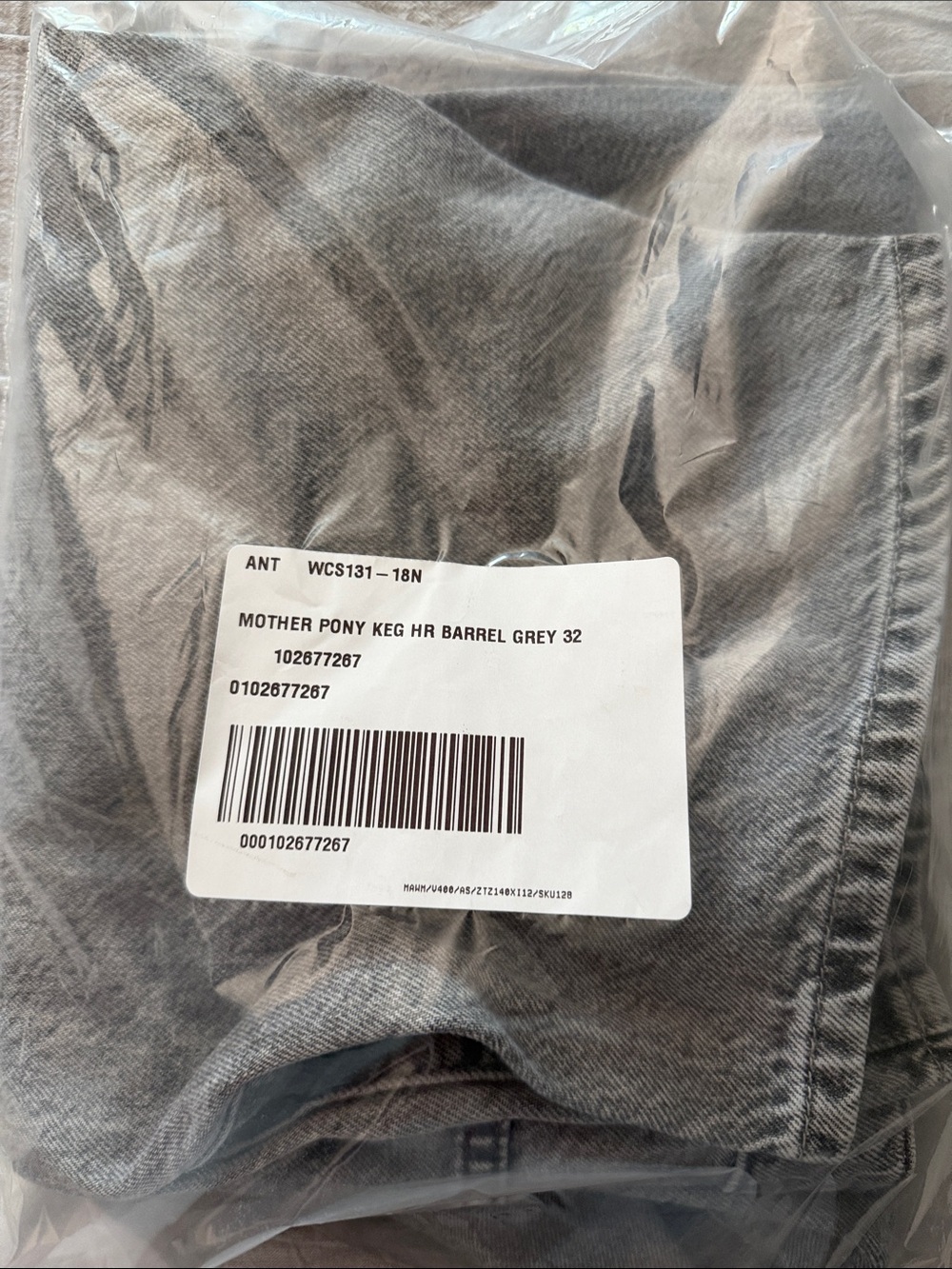 BNWT MOTHER The Pony Keg High-Rise Barrel Jeans - Picture 3 of 12